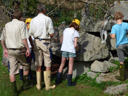 Affenfrühstück im Kinderzoo